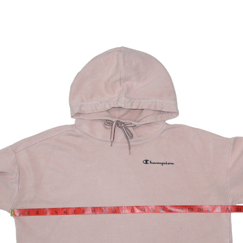Champion Women’s Pink Small Pullover Hoodie with Logo Print