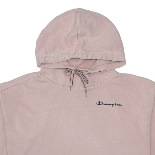 Champion Women’s Pink Small Pullover Hoodie with Logo Print