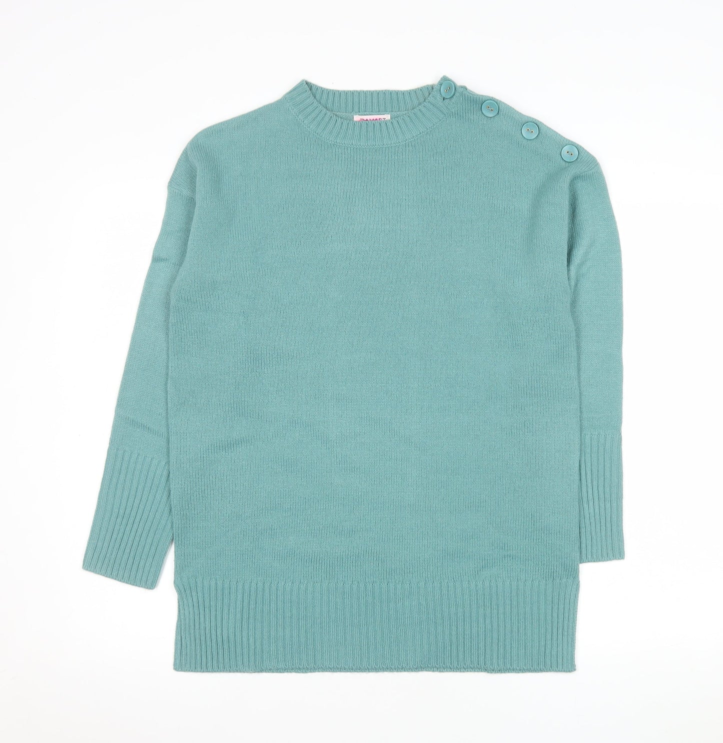 Damart Women’s Green Crew Neck Long Sleeve Pullover Jumper Size 10/12