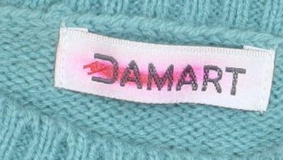 Damart Women’s Green Crew Neck Long Sleeve Pullover Jumper Size 10/12