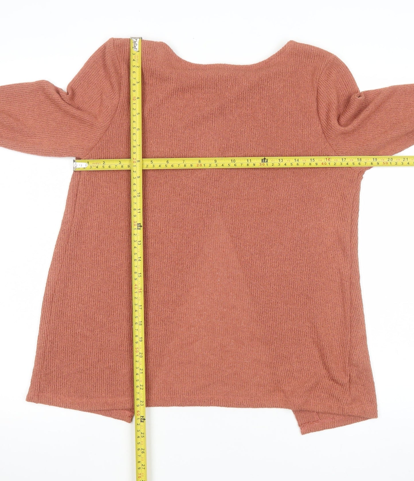 H&M Women’s Brown Knit Open Cardigan Size S