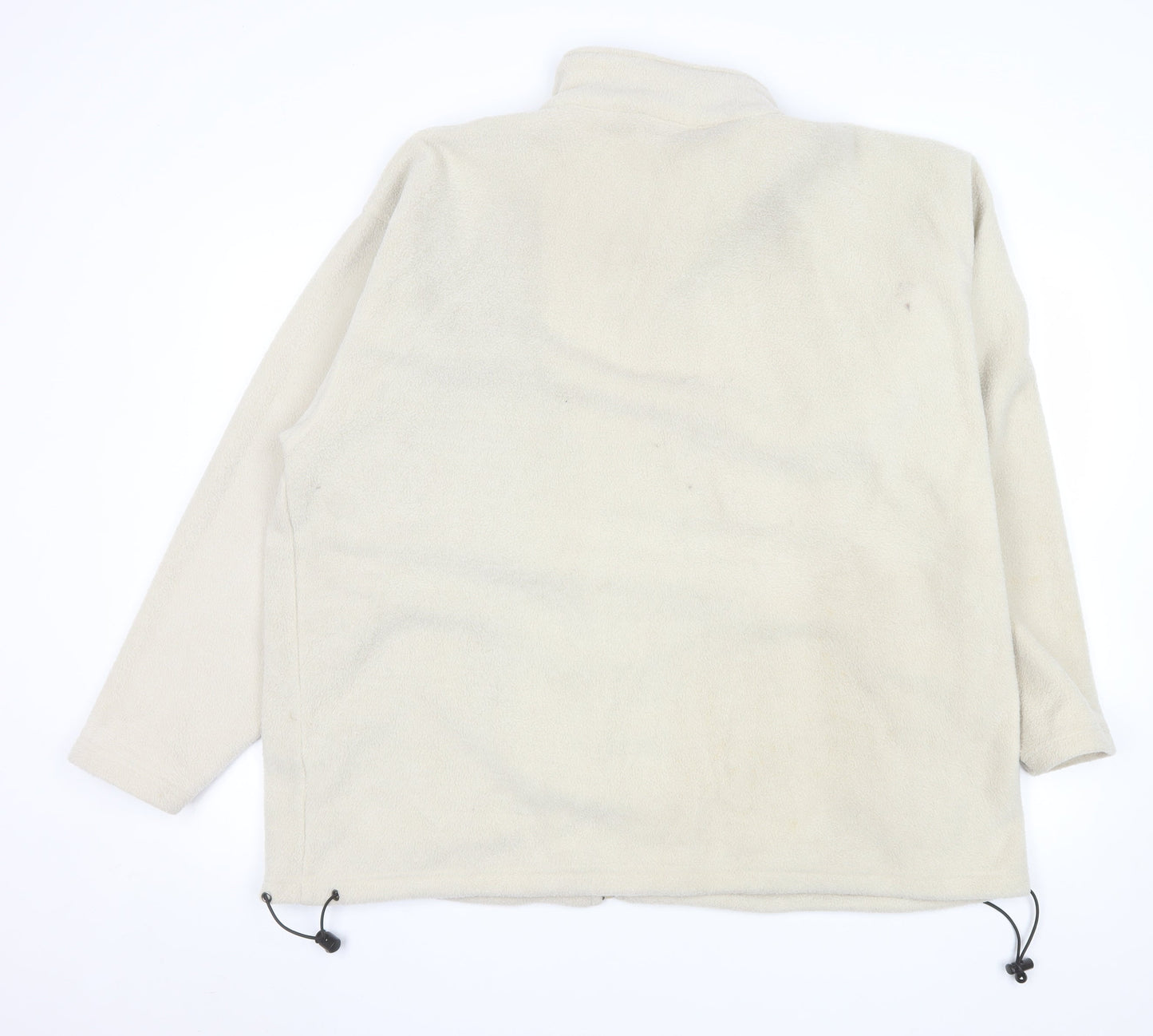 Changes Men's Beige Fleece Full Zip Jacket XL Warm Casual Outerwear