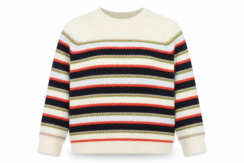 Marks and Spencer Women’s Multicoloured Striped Knit Jumper M