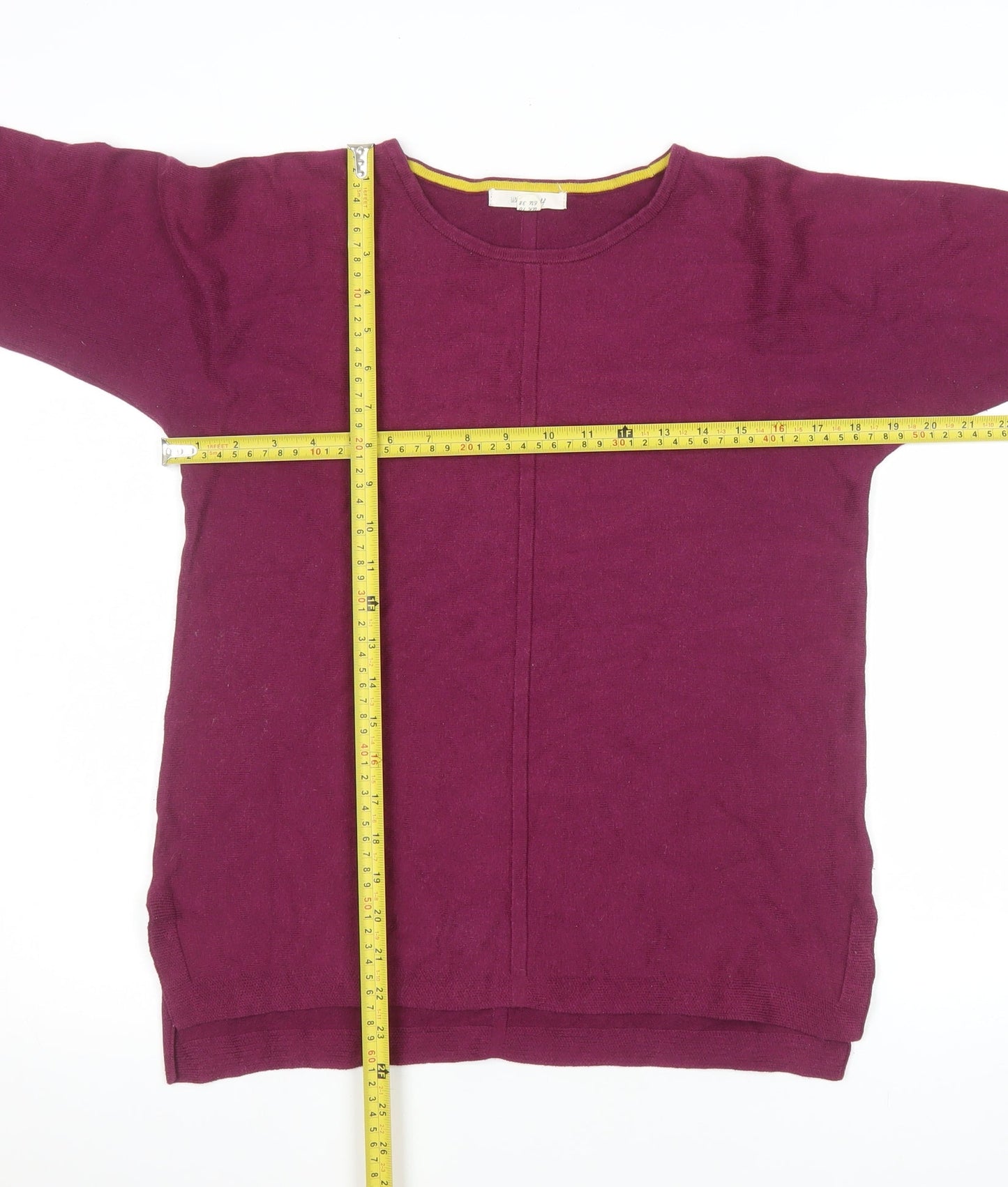 White Stuff Women’s Purple Crew Neck Knit Jumper Size 10