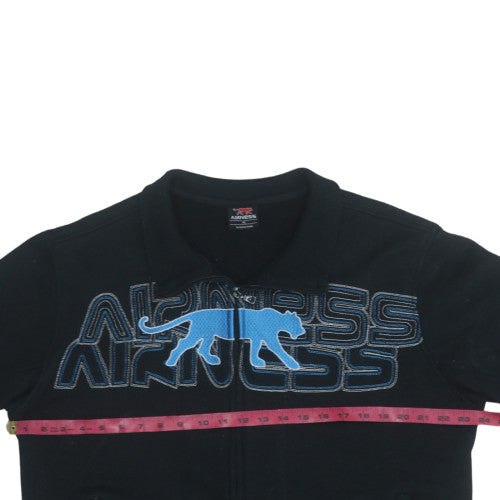 Airness Men's Black XL Full Zip Graphic Sweatshirt