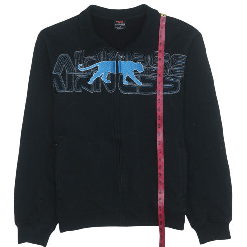 Airness Men's Black XL Full Zip Graphic Sweatshirt