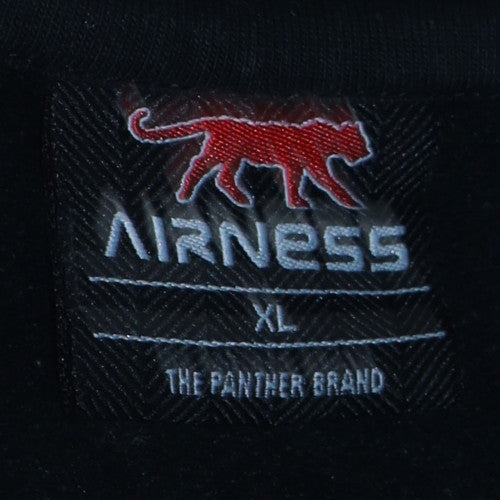 Airness Men's Black XL Full Zip Graphic Sweatshirt