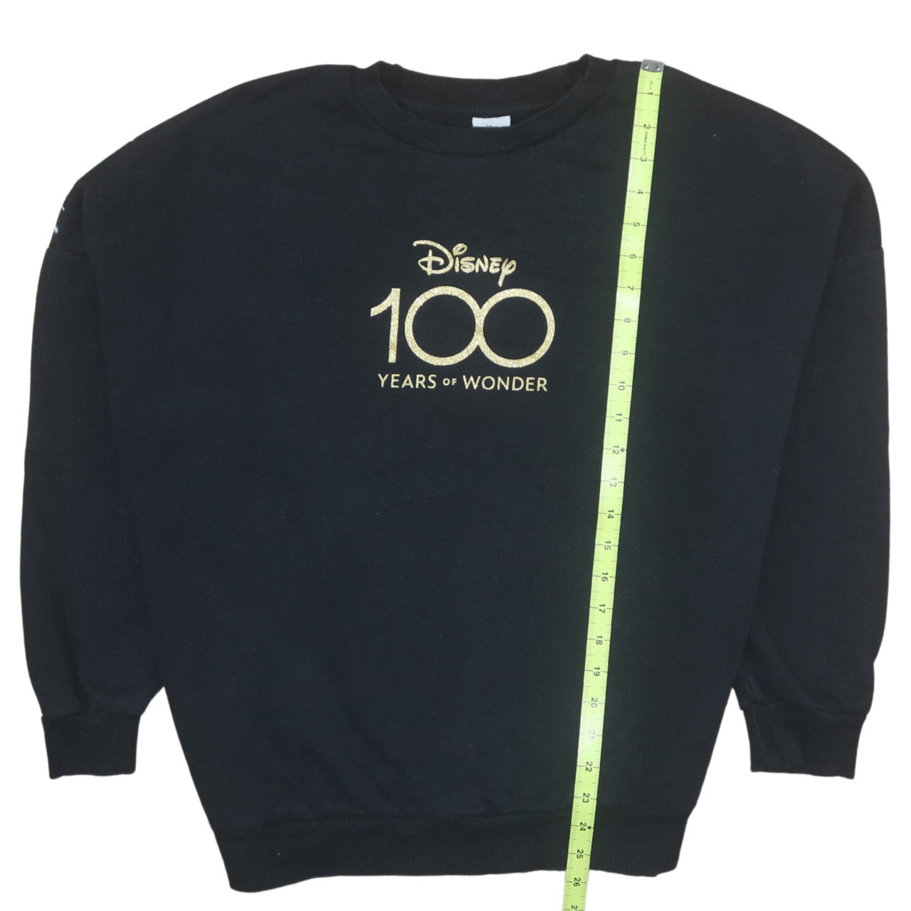 Disney 100 Years of Wonder Black Sweatshirt Women M 12-14 George