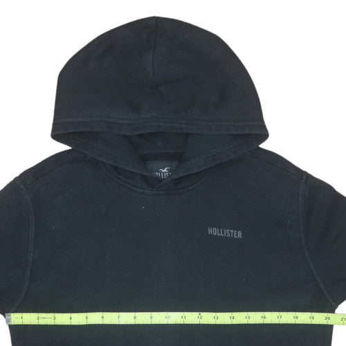 Hollister Mens Black XS Relaxed Fit Pullover Hoodie
