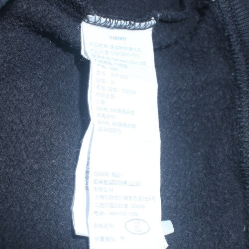 Hollister Mens Black XS Relaxed Fit Pullover Hoodie