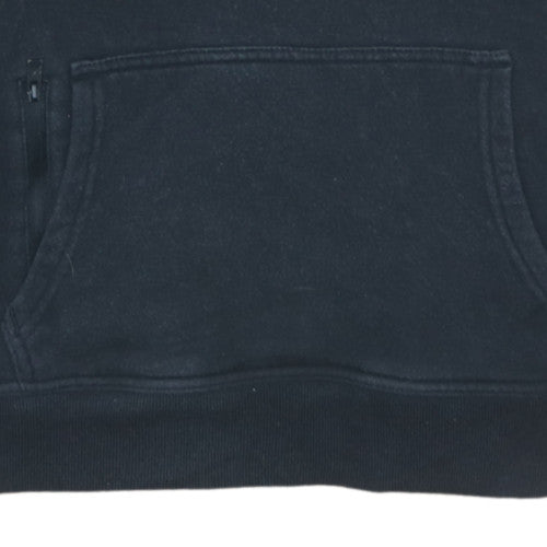 Hollister Mens Black XS Relaxed Fit Pullover Hoodie