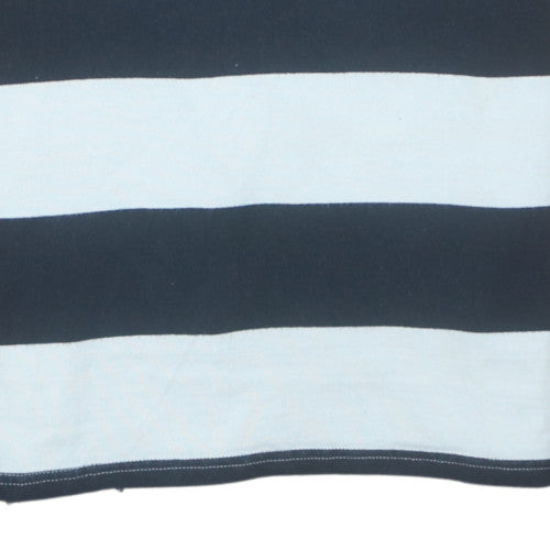 Marks and Spencer Men’s Black White Striped Cotton Polo M
