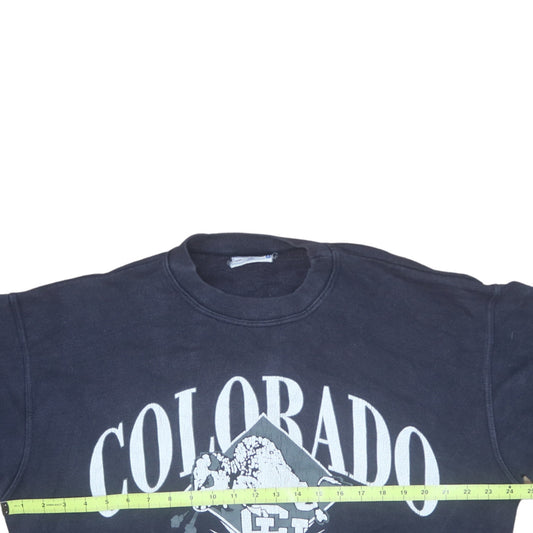 Rawlings Mens Blue Colorado Buffaloes Pullover Sweatshirt M
