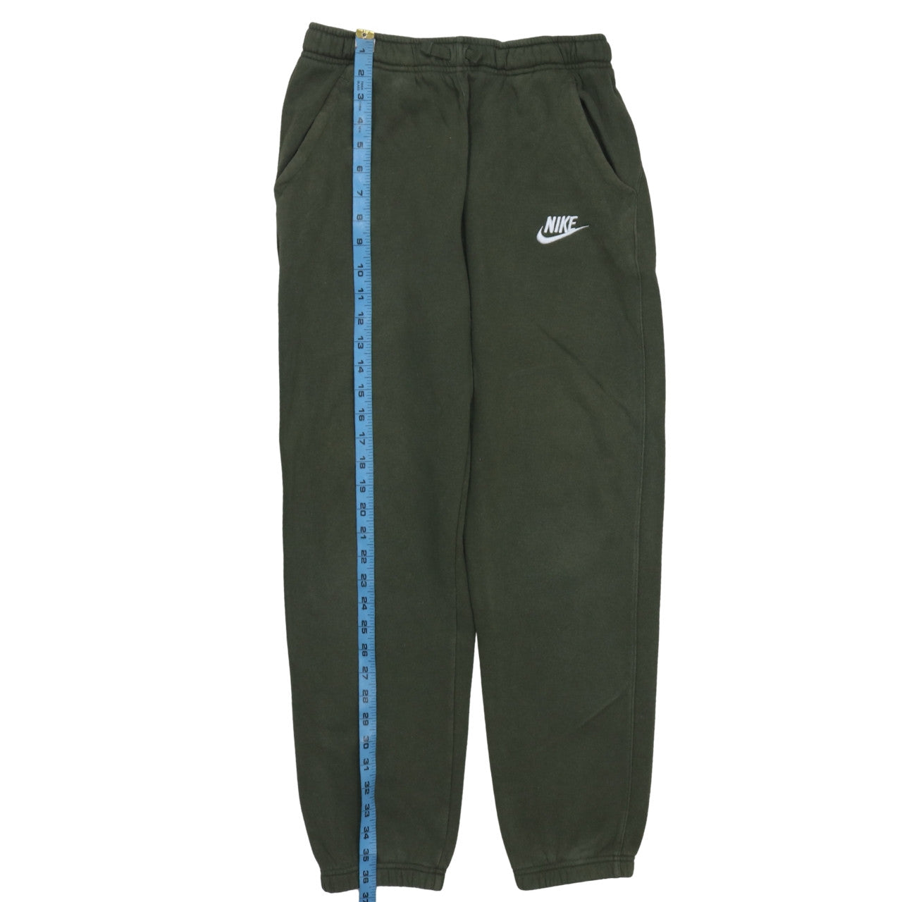 Nike Boys Green Fleece Sweatpants XL 13-15 Years Jogger Trousers
