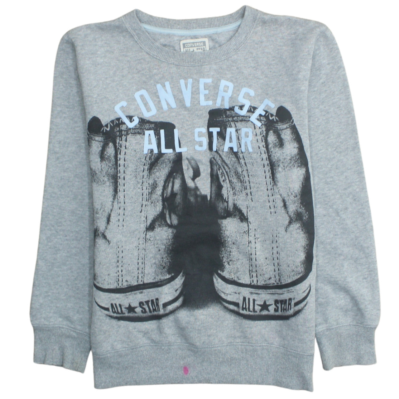 Converse Boys Grey All Star Graphic Pullover Sweatshirt 12-13 Years