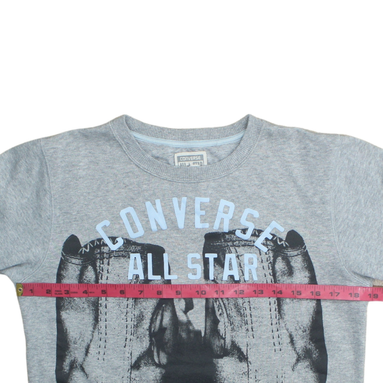 Converse Boys Grey All Star Graphic Pullover Sweatshirt 12-13 Years