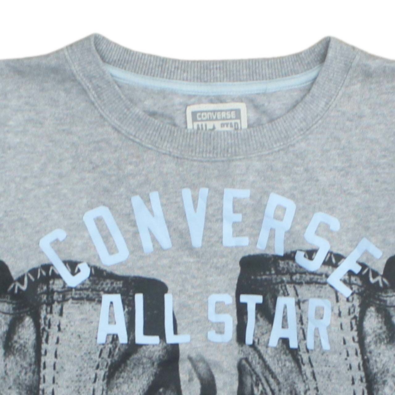 Converse Boys Grey All Star Graphic Pullover Sweatshirt 12-13 Years