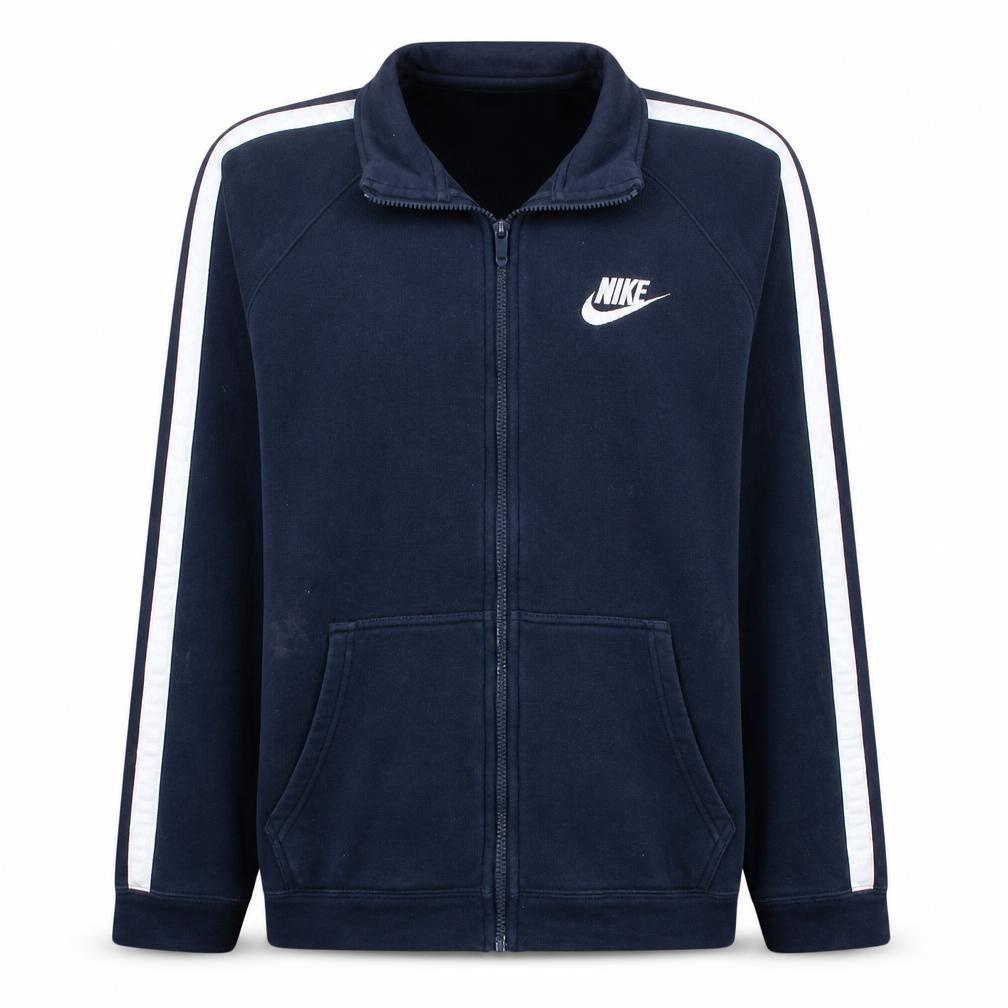 Nike Men's Blue Full Zip Fleece Sweatshirt Medium Sportswear