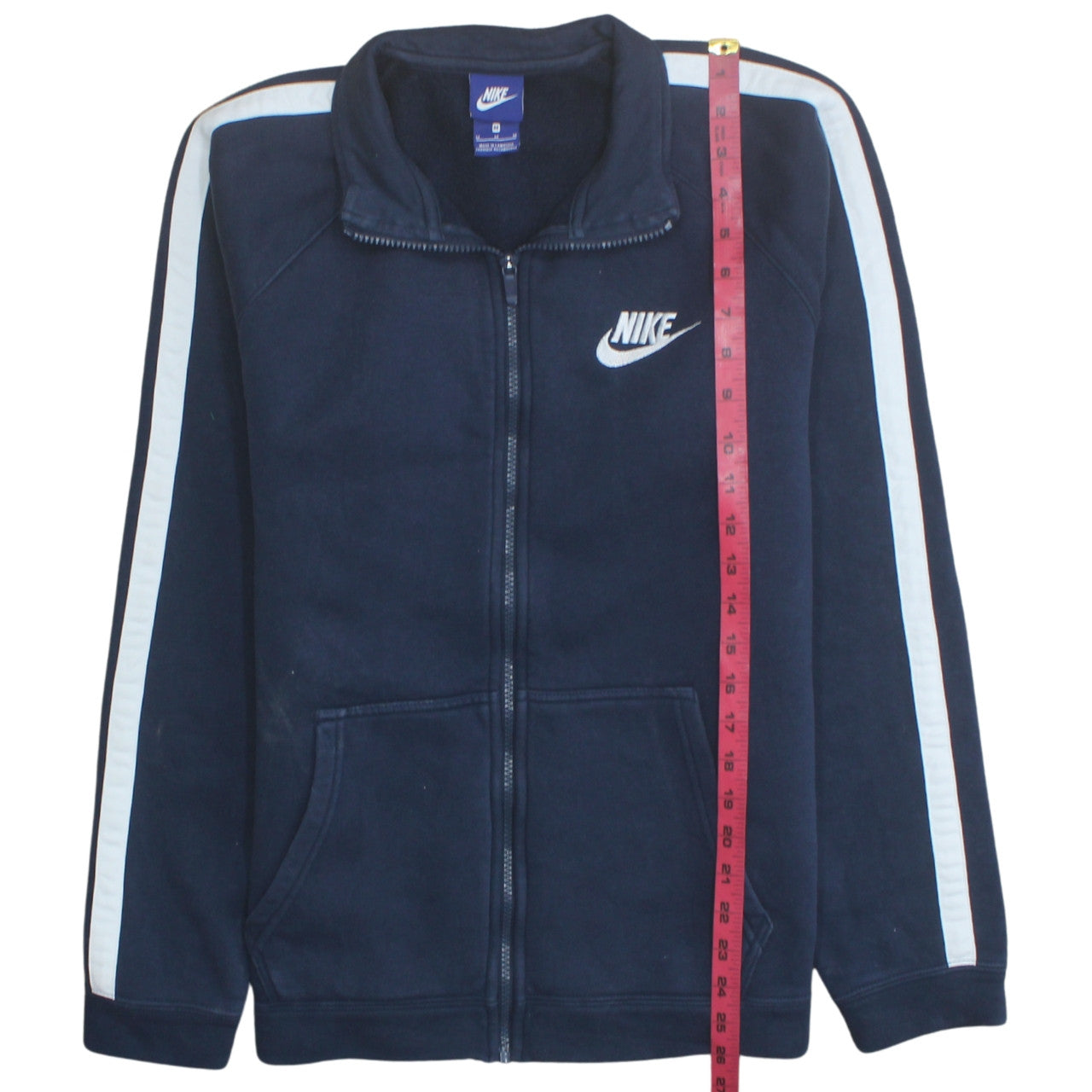 Nike Men's Blue Full Zip Fleece Sweatshirt Medium Sportswear