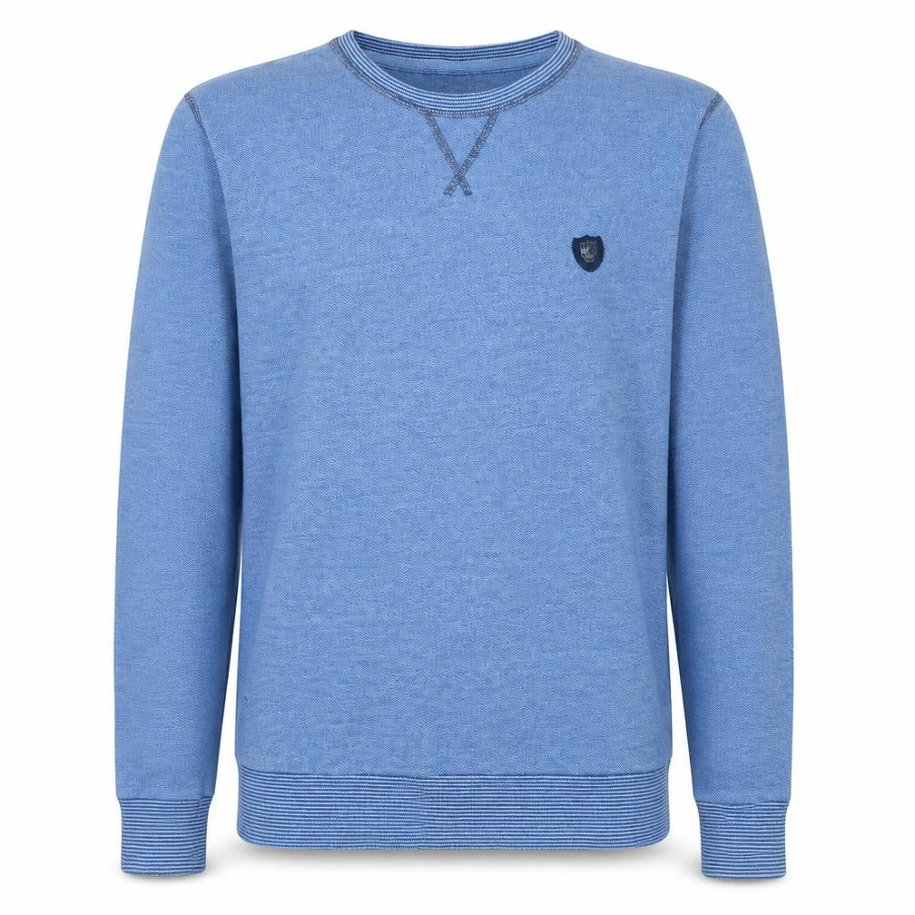 883 Police Men's Blue Cotton Crew Neck Pullover Sweatshirt Size L
