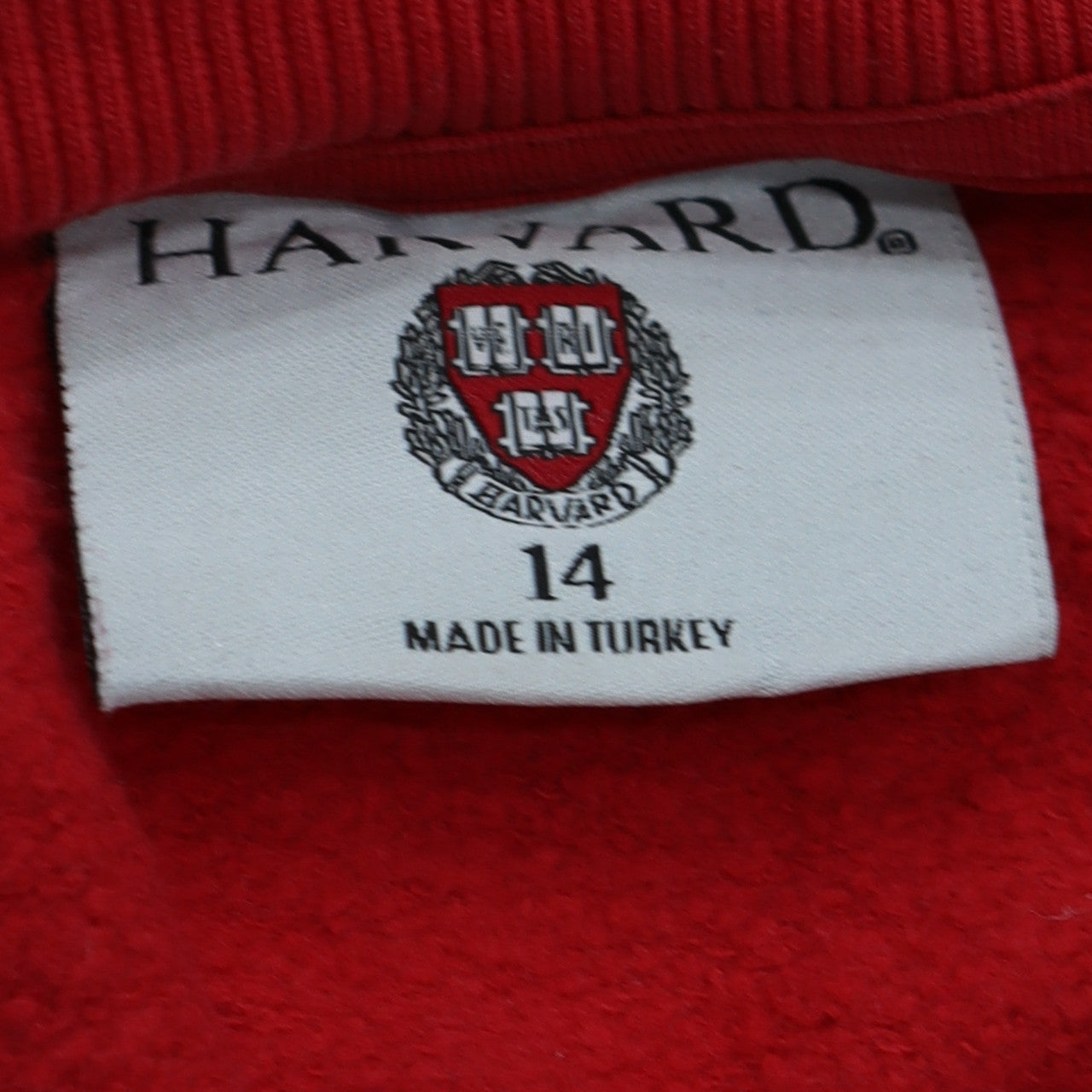 F&F Women Red Harvard University Logo Sweatshirt Size 14