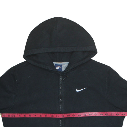 Nike Men's Black Full Zip Hoodie L Regular Fit Fleece Sweatshirt