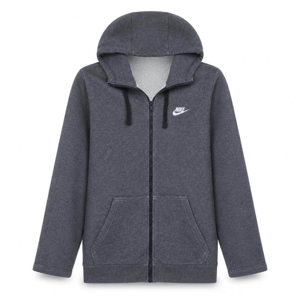 Nike Men's Grey Full Zip Hoodie Small Fleece Sportswear
