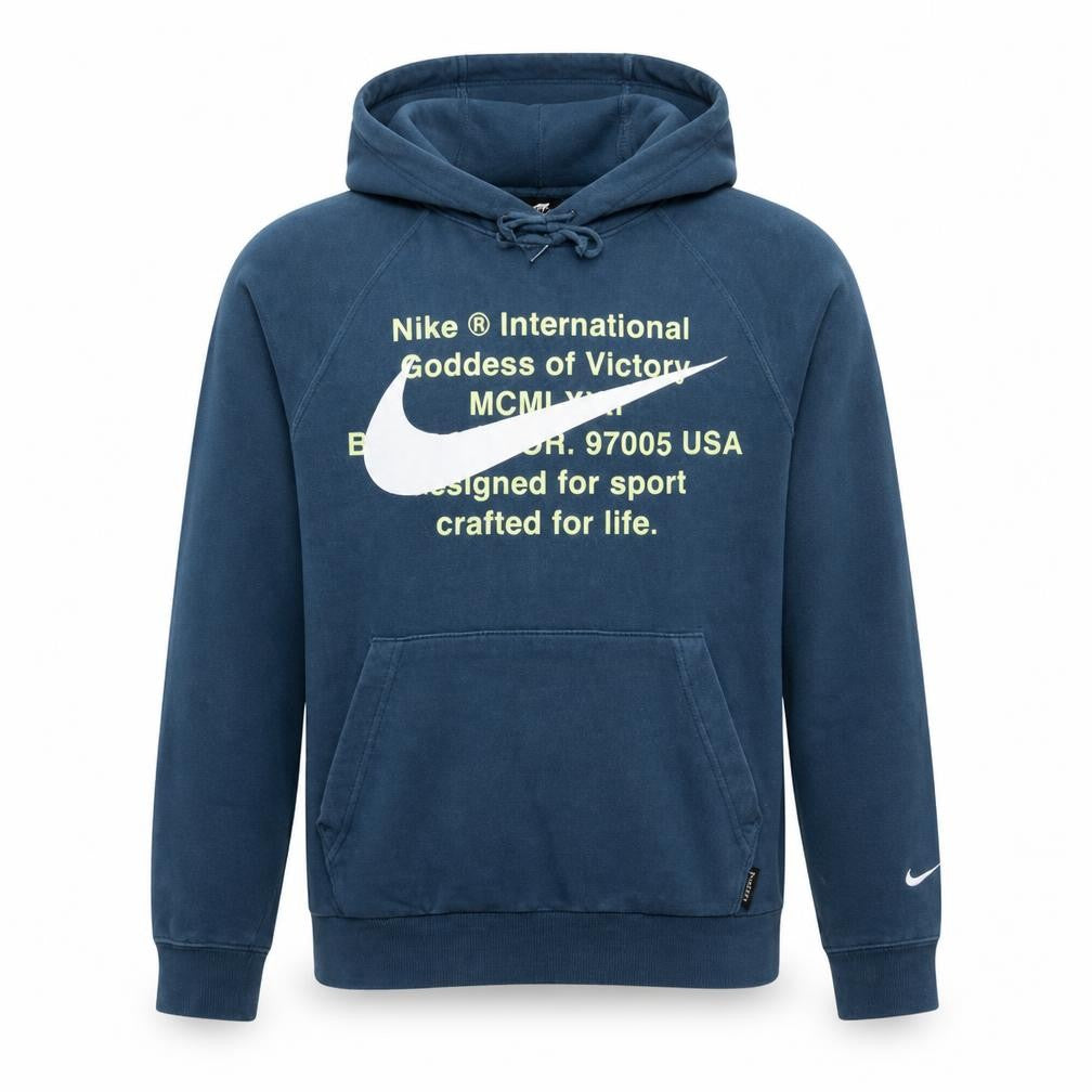 Nike Men's Blue Pullover Hoodie Small Regular Fit Fleece Sweatshirt