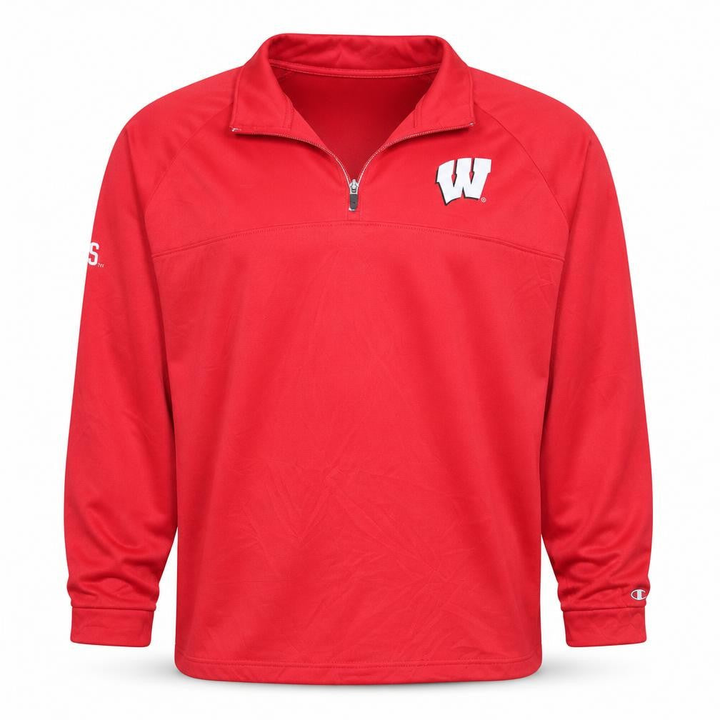 Champion Men's Red 2XL Quarter Zip Pullover Sweatshirt