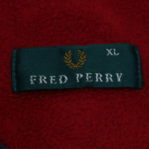 Fred Perry Men's Navy Blue Fleece Sweatshirt XL Crew Neck Pullover