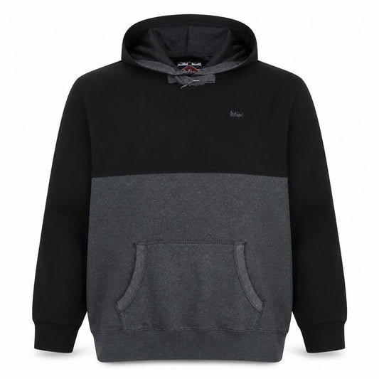 Lee Cooper Men's Black 2XL Pullover Fleece Hoodie