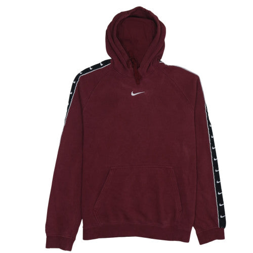 Nike Men's Red Pullover Hoodie Size M Sports Fleece Sweatshirt
