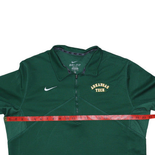 Nike Men’s Green Arkansas Tech Dri-FIT 1/4 Zip Sweatshirt L