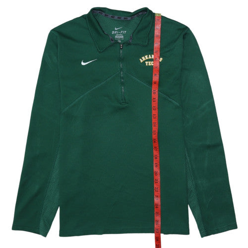 Nike Men’s Green Arkansas Tech Dri-FIT 1/4 Zip Sweatshirt L