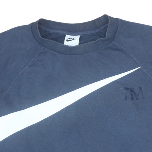 Nike Men's Blue Graphic Pullover Sweatshirt Size M