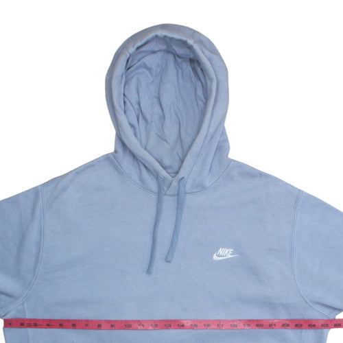 Nike Men's Blue Pullover Hoodie L Fleece Regular Fit Sweatshirt