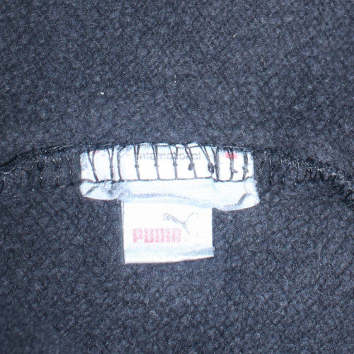 Puma Men's Black Pullover Hoodie Size M Logo Fleece Sweatshirt