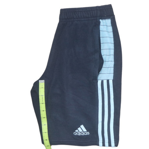 Adidas Men's Black & Blue Athletic Shorts XS Elastic Waist Lightweight