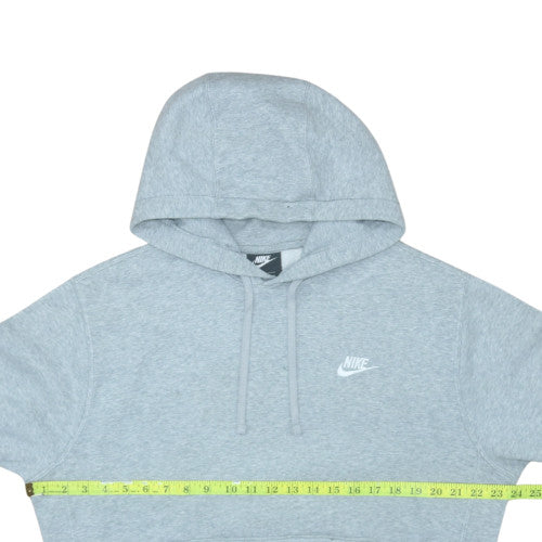 Nike Men’s Grey Pullover Hoodie M Regular Fit Fleece Sportswear