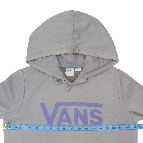 Vans Mens Grey Pullover Hoodie S Fleece Cotton Blend Casual Sweatshirt