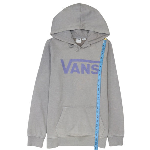 Vans Mens Grey Pullover Hoodie S Fleece Cotton Blend Casual Sweatshirt