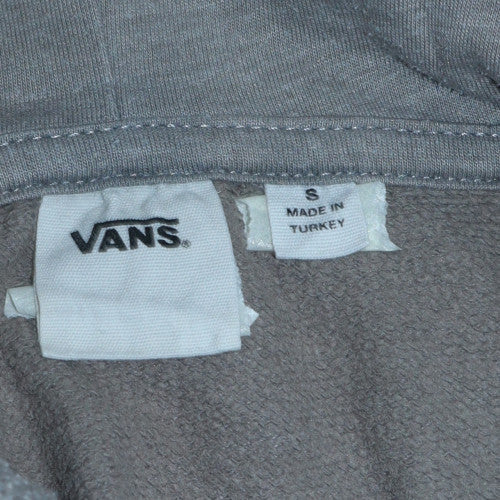 Vans Mens Grey Pullover Hoodie S Fleece Cotton Blend Casual Sweatshirt