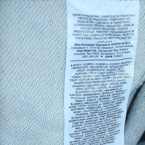 Nike Men's Grey Pullover Sweatshirt M Regular Fit Crew Neck