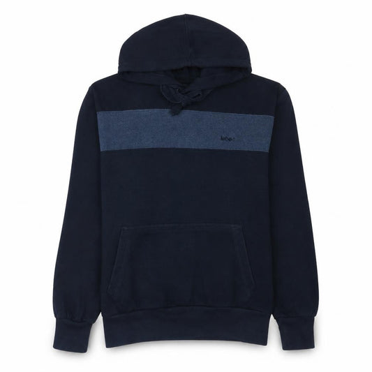Lee Cooper Men's Blue Pullover Hoodie S Regular Fit Fleece