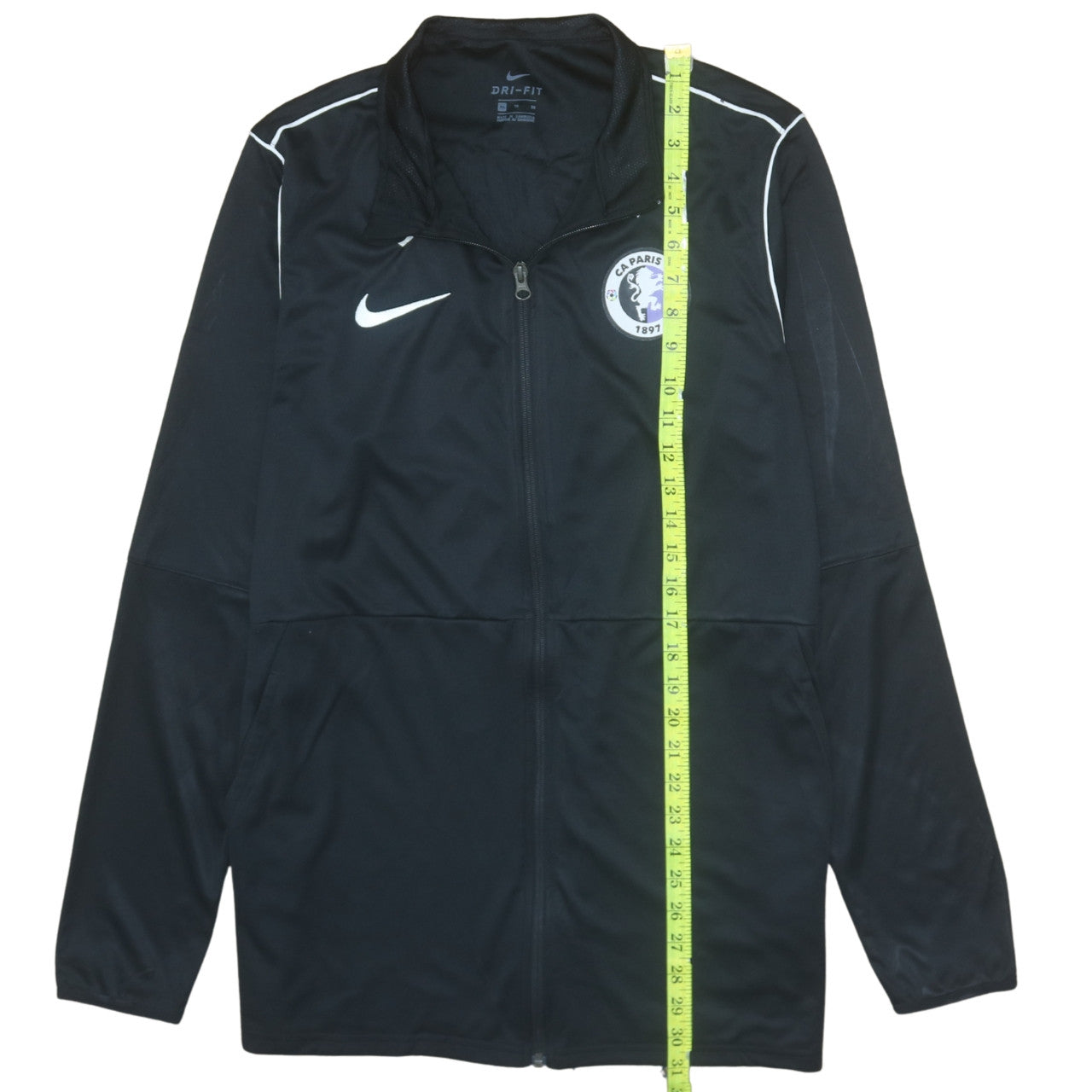 Nike Men’s Black Dri-Fit Full Zip Sweatshirt XL Football Training Top
