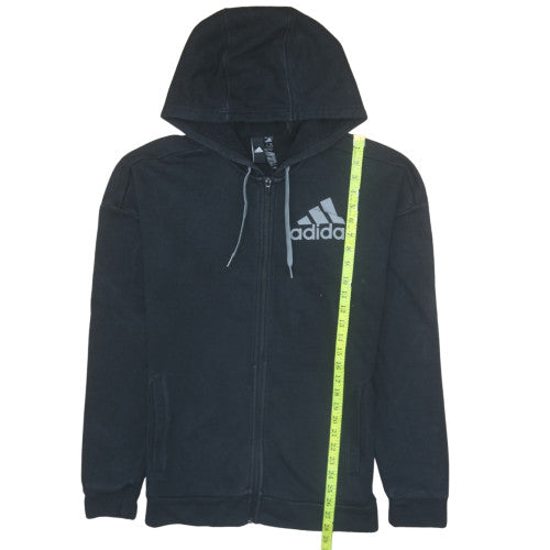 Adidas Men's Black Full Zip Hooded Sweatshirt Size M
