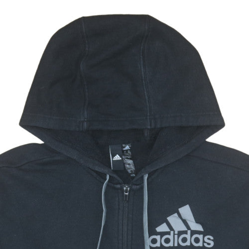 Adidas Men's Black Full Zip Hooded Sweatshirt Size M
