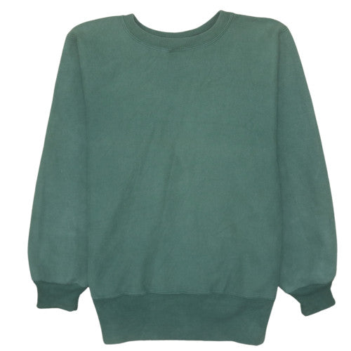 Champion Men's Green Reverse Weave Sweatshirt Medium Vintage Fleece
