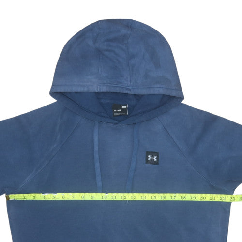 Under Armour Mens Blue Pullover Hoodie Size L Fleece Sweatshirt