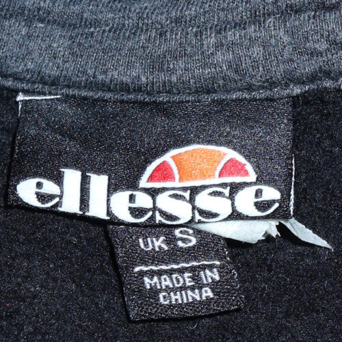 Ellesse Mens Black Pullover Hoodie Size S Regular Fit Hooded Sweatshirt